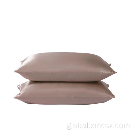 Custom Pillow Covers Solid 100% Satin Silk Standard Sleeping Pillow Case Factory